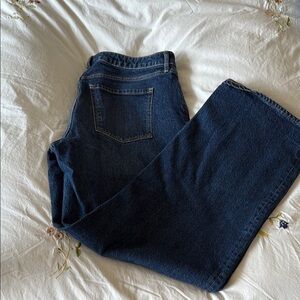 Old Navy Women's Flare & Wide Leg Jeans - Dark Blue